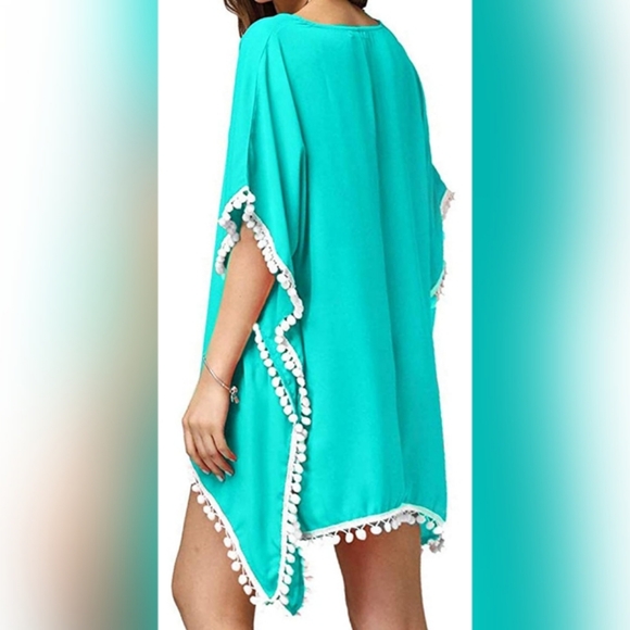 🌞Women’s Crochet Chiffon Tassel Swimsuit Beach - Picture 2 of 3